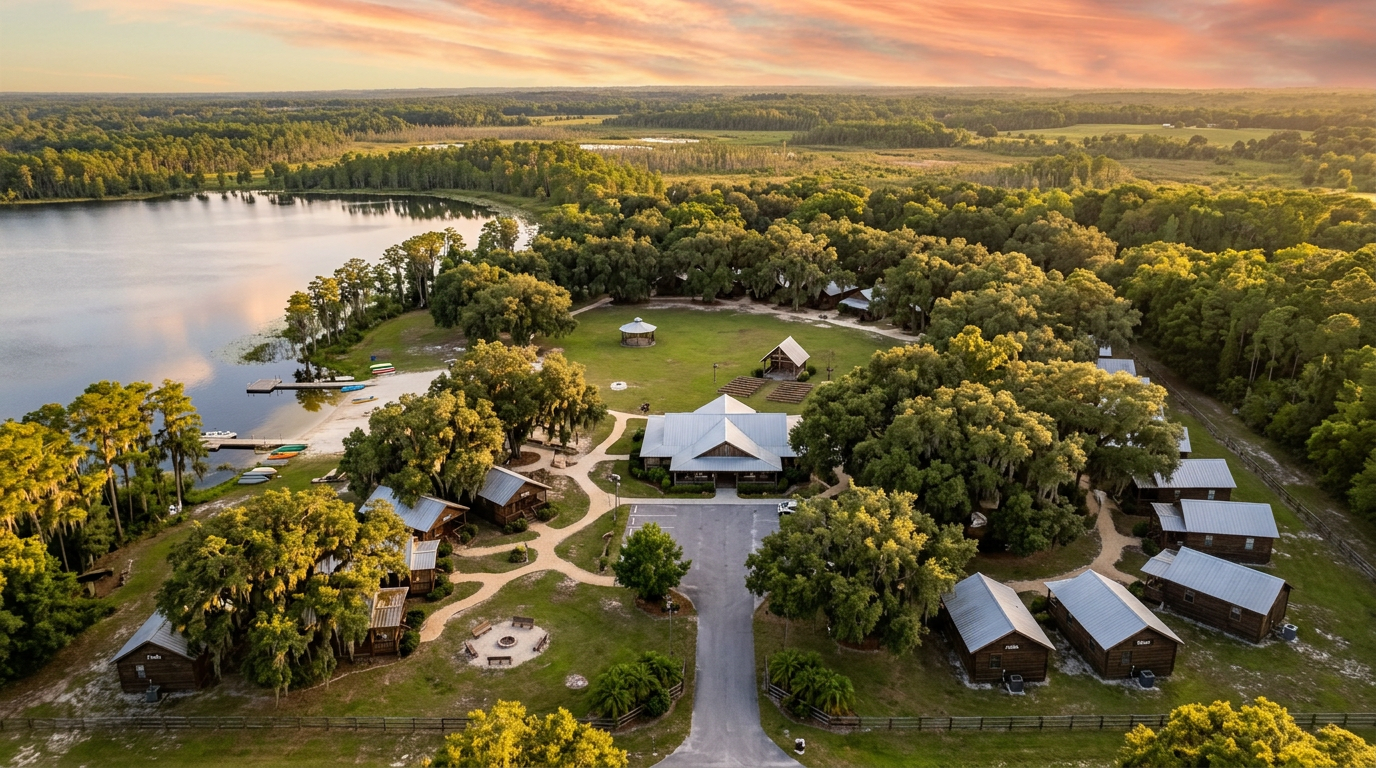 Compact 20 Acre Camp Layout